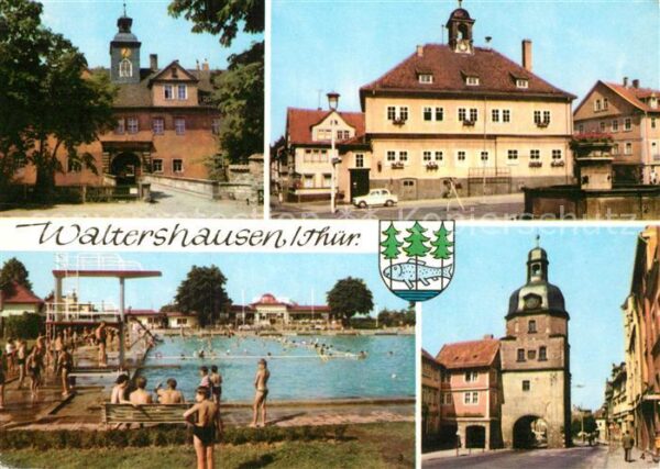 Waltershausen Gotha Schloss Tenneberg Rathaus Markt Schwimm
