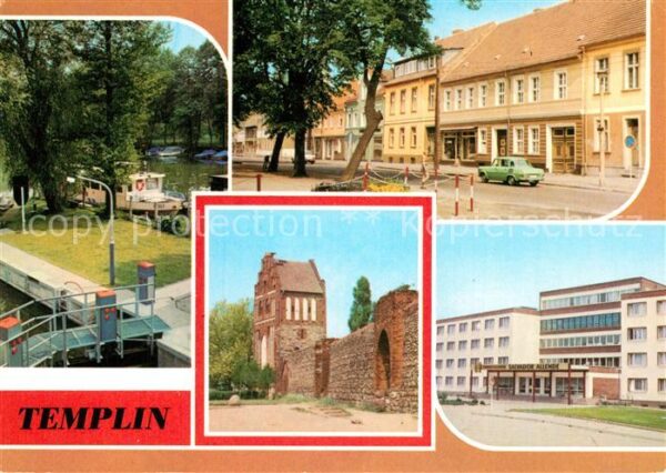 Templin Schleuse Templiner Kanal Markt Stadtmau