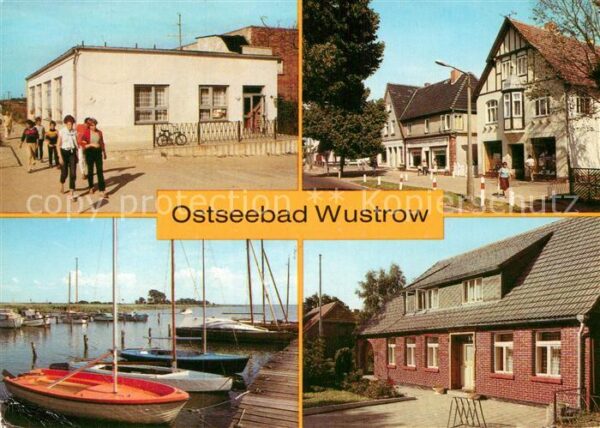 Wustrow Ostseebad Fischlandcafe Teilansicht Seglerhafen K