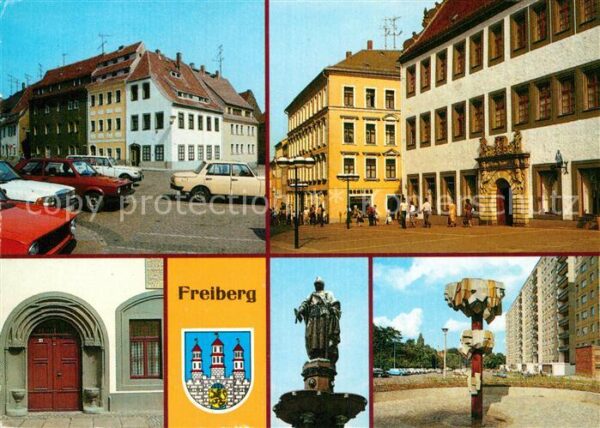 Freiberg Sachsen Markt Schönlebehaus August Bebel Strass