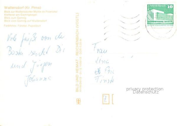 Waltersdorf Bad Schandau Waltersdorfer Mühle Polenztal Kletterer – Bild 2