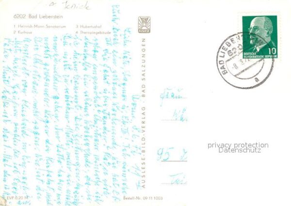 Bad Liebenstein Heinrich Mann Sanatorium Kurhaus Hubert – Bild 2