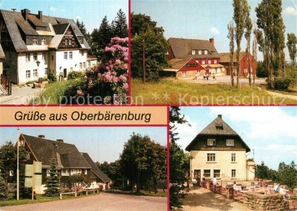 Oberbaerenburg Baerenburg FDGB Erholungsheim HO Hotel Gaststätte