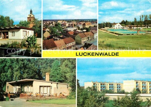 Luckenwalde Platz der Jugend Teilansicht Schwimmbad