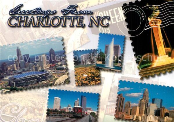 Charlotte North Carolina Fliegeraufnahme