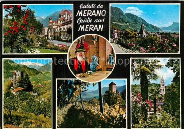 Merano Meran Schloß Kurpromenade