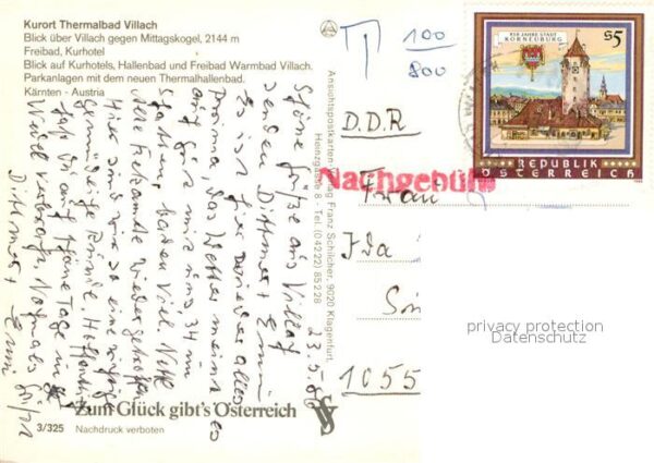 Villach Kaernten Fliegeraufnahme Kurhotels Hallenbad Fre – Bild 2