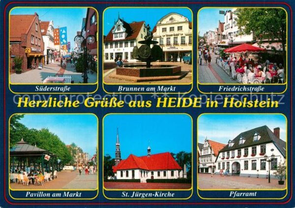 Heide Holstein Süderstrasse Brunnen Markt Friedrichstr