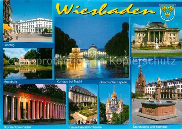Wiesbaden Landtag Moosburg Kurhaus Griechische Ka