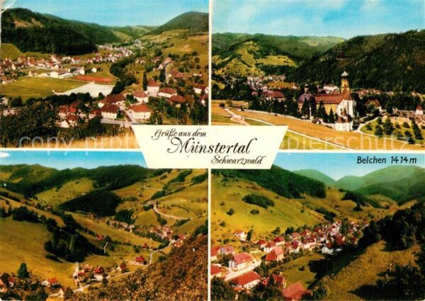 Muenstertal Schwarzwald Belchen Fliegeraufnahmen