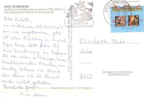 Bad Duerrheim Kurheim Sanatorium Wasserspiel Rathaus – Bild 2