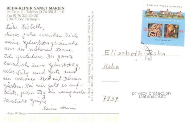 Bad Bellingen Reha-Klinik Sankt Marien – Bild 2