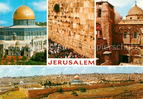 Jerusalem Yerushalayim Western Wall Tempel Mount and Christian