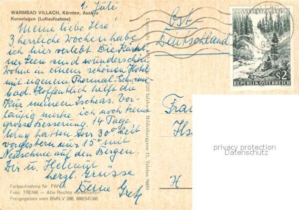 Villach Kaernten Fliegeraufnahme Kuranlagen – Bild 2