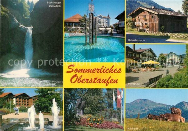 Oberstaufen Heimatmuseum Brunnen Marktplatz Buchene