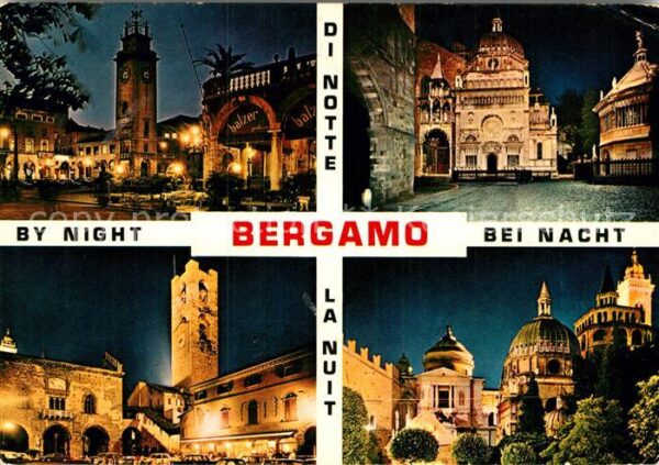 Bergamo bei Nacht