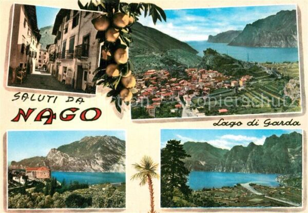 Nago Lago di Garda Fliegeraufnahmen Ortspartie