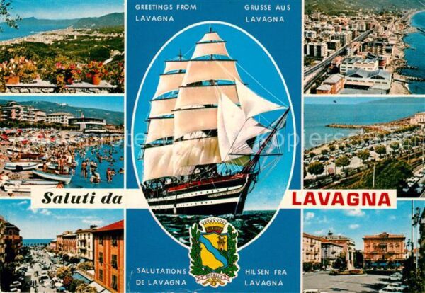 Lavagna Fliegeraufnahme Strand