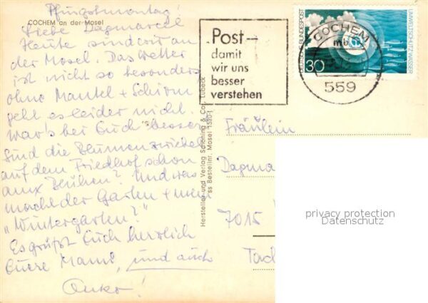 Cochem Mosel Fliegeraufnahme mit Burg – Bild 2