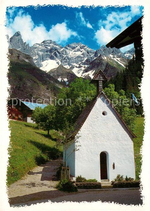 Einoedsbach bei Oberstdorf mit Trettach Mädelgabel