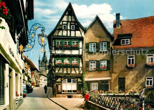 Bad Wimpfen Salzgasse Adlerbrunnen Blauer-Turm