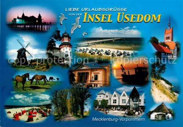 Insel Usedom Mühle Seebrücke Strand