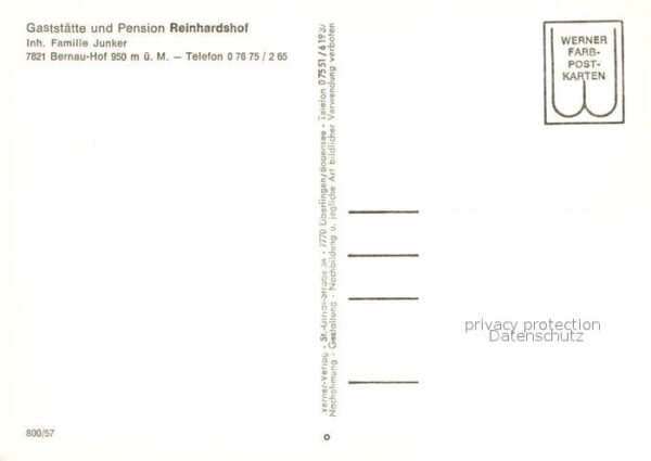 Bernau Schwarzwald Hof Restaurant Pension Reinhardshof – Bild 2