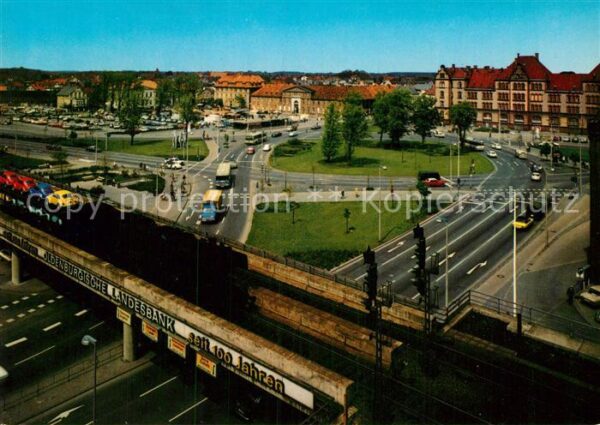 Oldenburg Niedersachsen Eisenbahnbrücke am Pferdemarkt