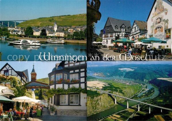 Winningen Mosel Brücke Mosel Fachwerk