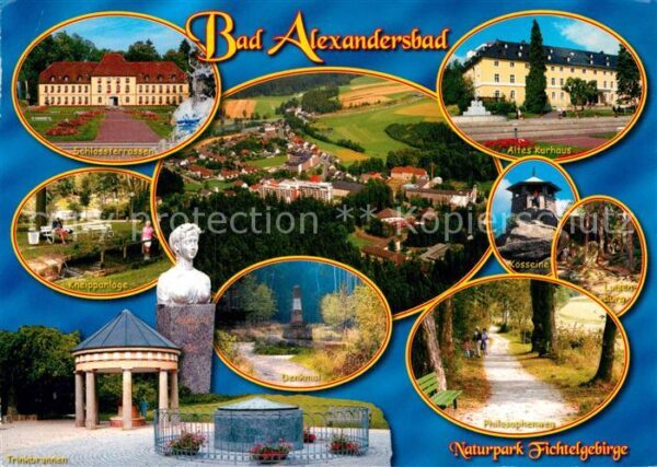 Bad Alexandersbad Fliegeraufnahme Schlossterrassen Kurhau
