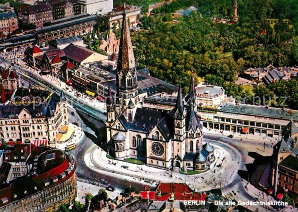 Berlin Fliegeraufnahme alte Gedächtniskirche