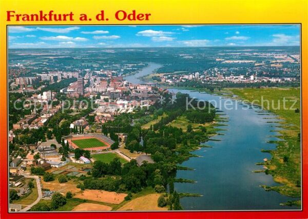 Frankfurt Oder Fliegeraufnahme Oderpartie