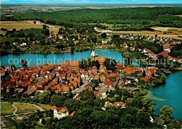 Moelln Lauenburg Fliegeraufnahme Eulenspiegelstadt