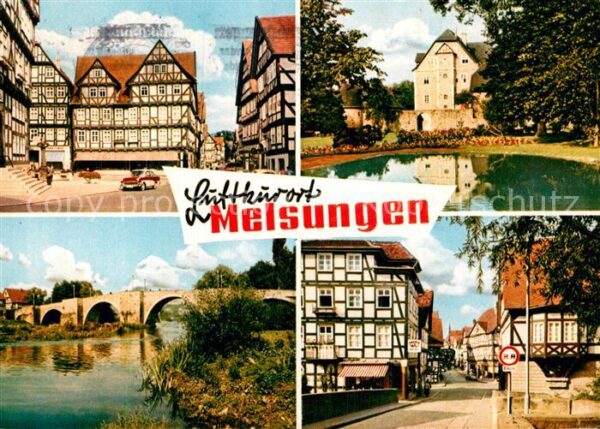 Melsungen Fulda Fachwerk Brücke