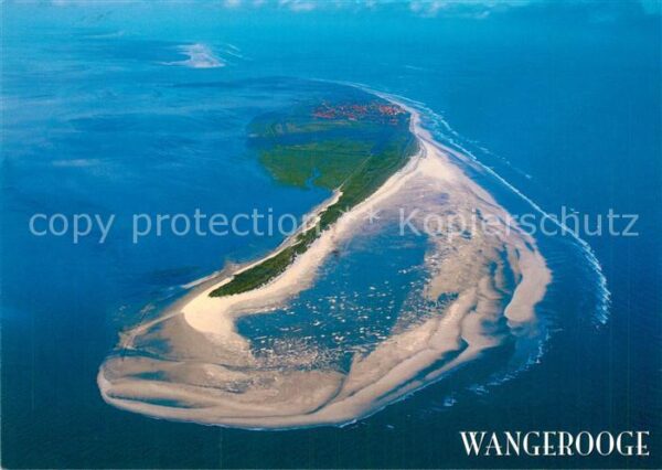 Wangerooge Nordseebad Fliegeraufnahme ganze Insel