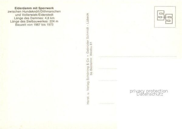Eiderstedt Fliegeraufnahme Eiderdamm mit Sperrwerk – Bild 2