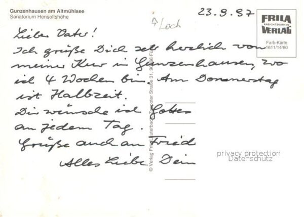 Gunzenhausen Altmuehlsee Sanatorium Hensoltshöhe – Bild 2
