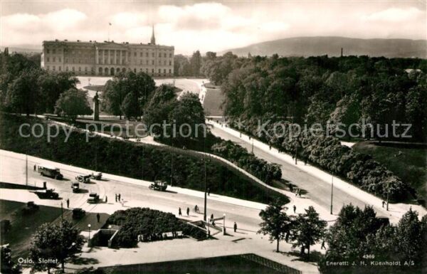 Oslo Norwegen Slottet Schloss