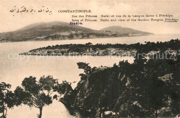 Constantinople Iles des Princes Prinkipo Inseln