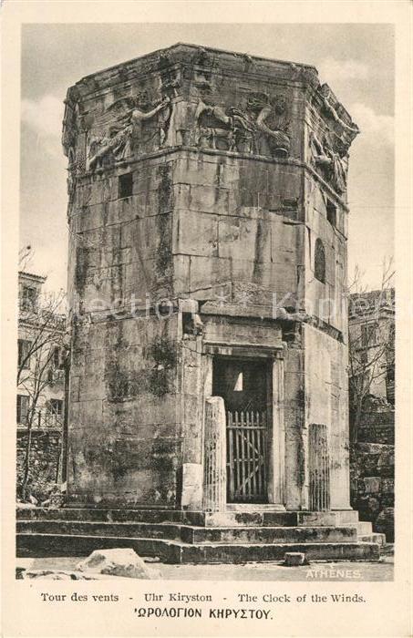 Athenes Athen Tour des vents Uhr Kiryston