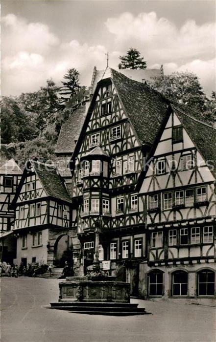 Miltenberg Main Marktplatz Brunnen Fachwerkhäuser Altst