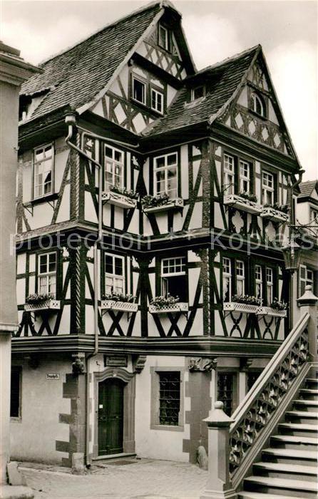 Wertheim Main Haus der vier Gekrönten Fachwerkhaus Al