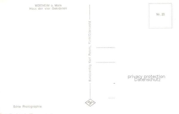 Wertheim Main Haus der vier Gekrönten Fachwerkhaus Al – Bild 2