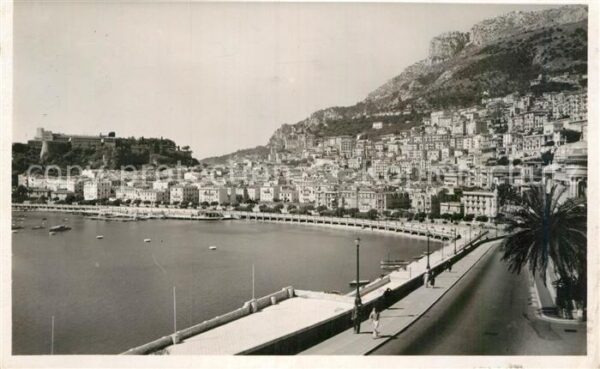 Monaco Vue sur la Condamine et le Palais du Pr