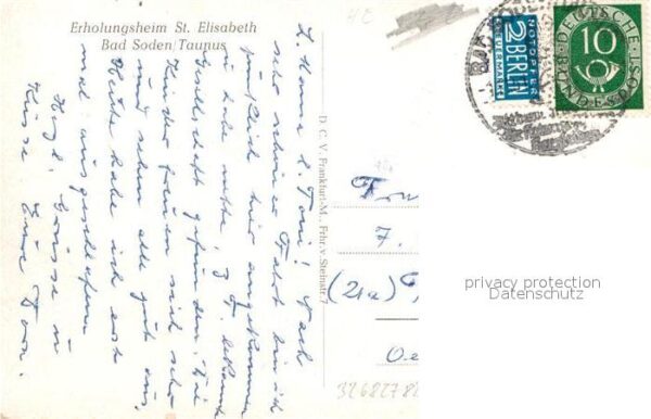Bad Soden Taunus Erholungsheim St Elisabeth Innenhof – Bild 2