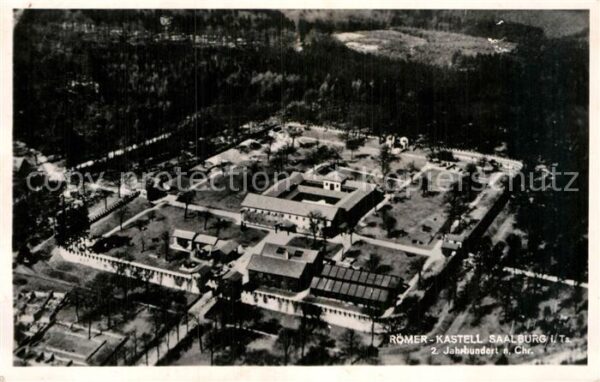 Kastell Saalburg Römerkastell 2. Jhdt. Fliegeraufnahme
