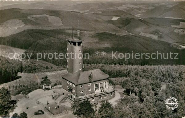 Kirchhundem Aussichtsturm Hohe Bracht Fliegeraufnah