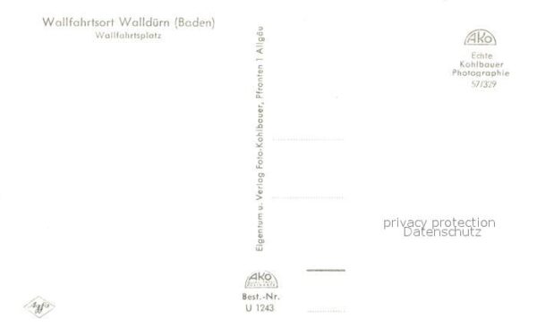 Wallduern Wallfahrtsplatz Kreuz Kirche Wallfahrts – Bild 2