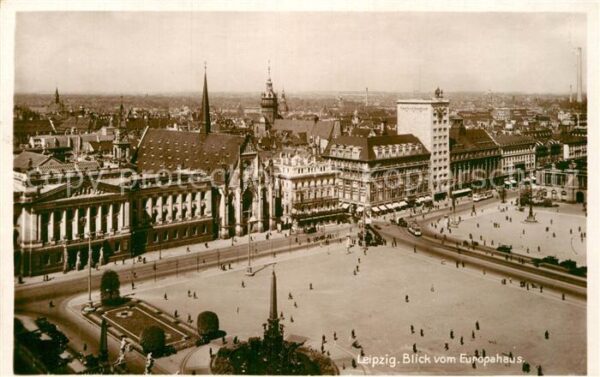 Leipzig Blick vom Europahaus
