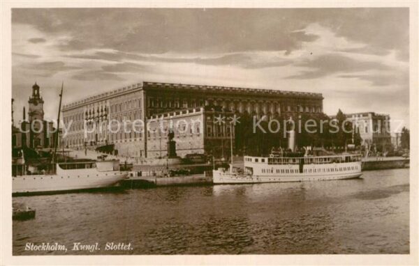 Stockholm Kungl Slottet Königliches Schloss Dampf